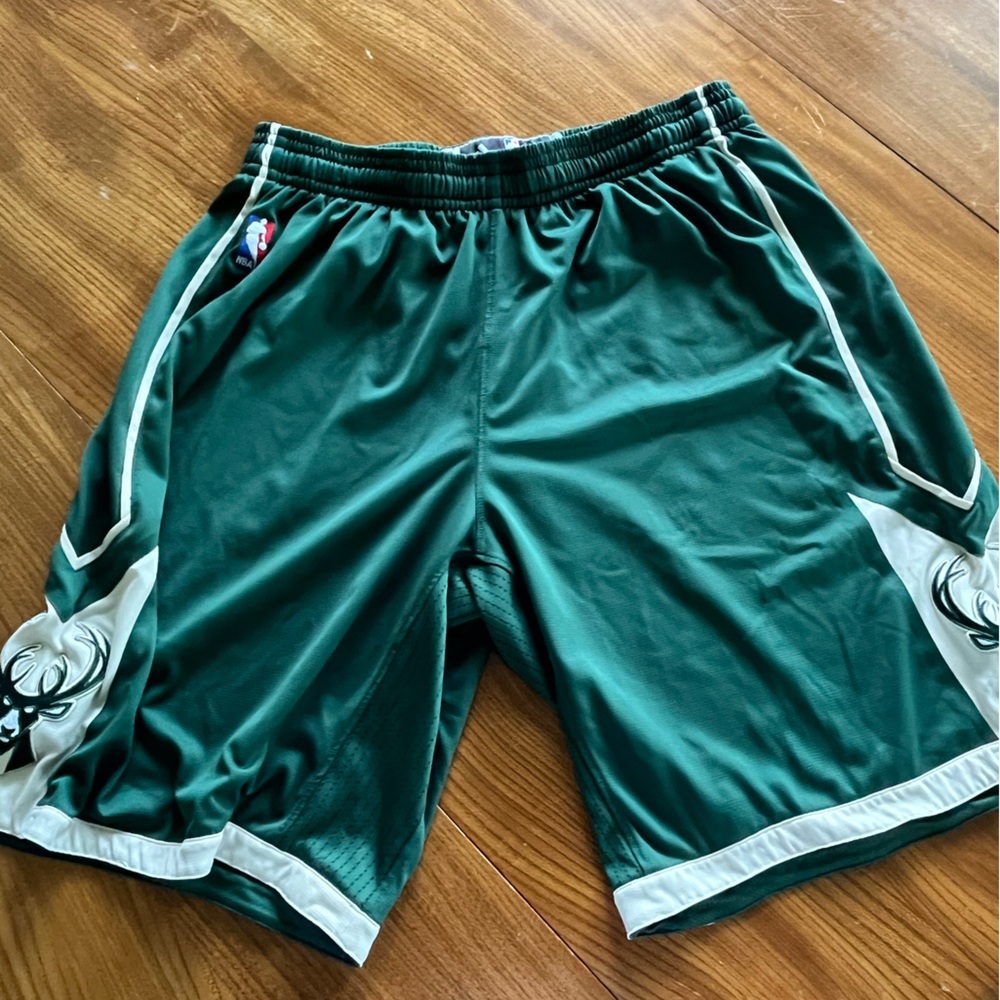 Milwaukee Bucks Authentic On-court NBA Game Shorts
